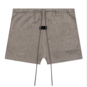 ESSENTIALS SWEATSHORT - HEATHER GREY